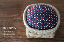Load image into Gallery viewer, SASHIKO × TAKONOHA PIN CUSHION
