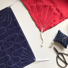 画像をギャラリービューアに読み込む, Warikiku – Split Chrysanthemum Sashiko Pattern