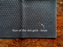 Load image into Gallery viewer, Dot-stenciled sashiko cloth for making hanafukin