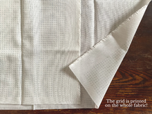 Load image into Gallery viewer, LARGE SIZE / Grid-stenciled sashiko cloth