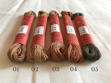 Load image into Gallery viewer, Kakishibu dyed sashiko thread - SASHIKO.LAB