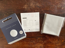 Load image into Gallery viewer, LARGE SIZE / Grid-stenciled sashiko cloth