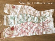 Load image into Gallery viewer, Sashiko Koinobori Kit - SASHIKO.LAB