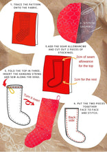 Load image into Gallery viewer, Sashiko Stocking 7 PATTERNS in 1 / Instant Download Pattern(PDF) - SASHIKO.LAB