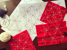 Load image into Gallery viewer, Instant Download SASHIKO Pattern(PDF) | Shippo and 8 its variations - SASHIKO.LAB