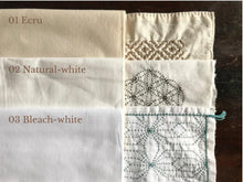 Load image into Gallery viewer, Plain sarashi fabric pre-cut in 3 colors - SASHIKO.LAB
