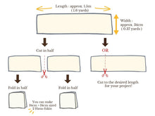 Load image into Gallery viewer, Plain sarashi fabric pre-cut in 3 colors - SASHIKO.LAB