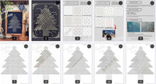Load image into Gallery viewer, SASHIKO TREE / Hitomezashsi Sashiko Christmas tree with 14 patterns! - SASHIKO.LAB