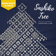 Load image into Gallery viewer, Workshop License – Sashiko Tree
