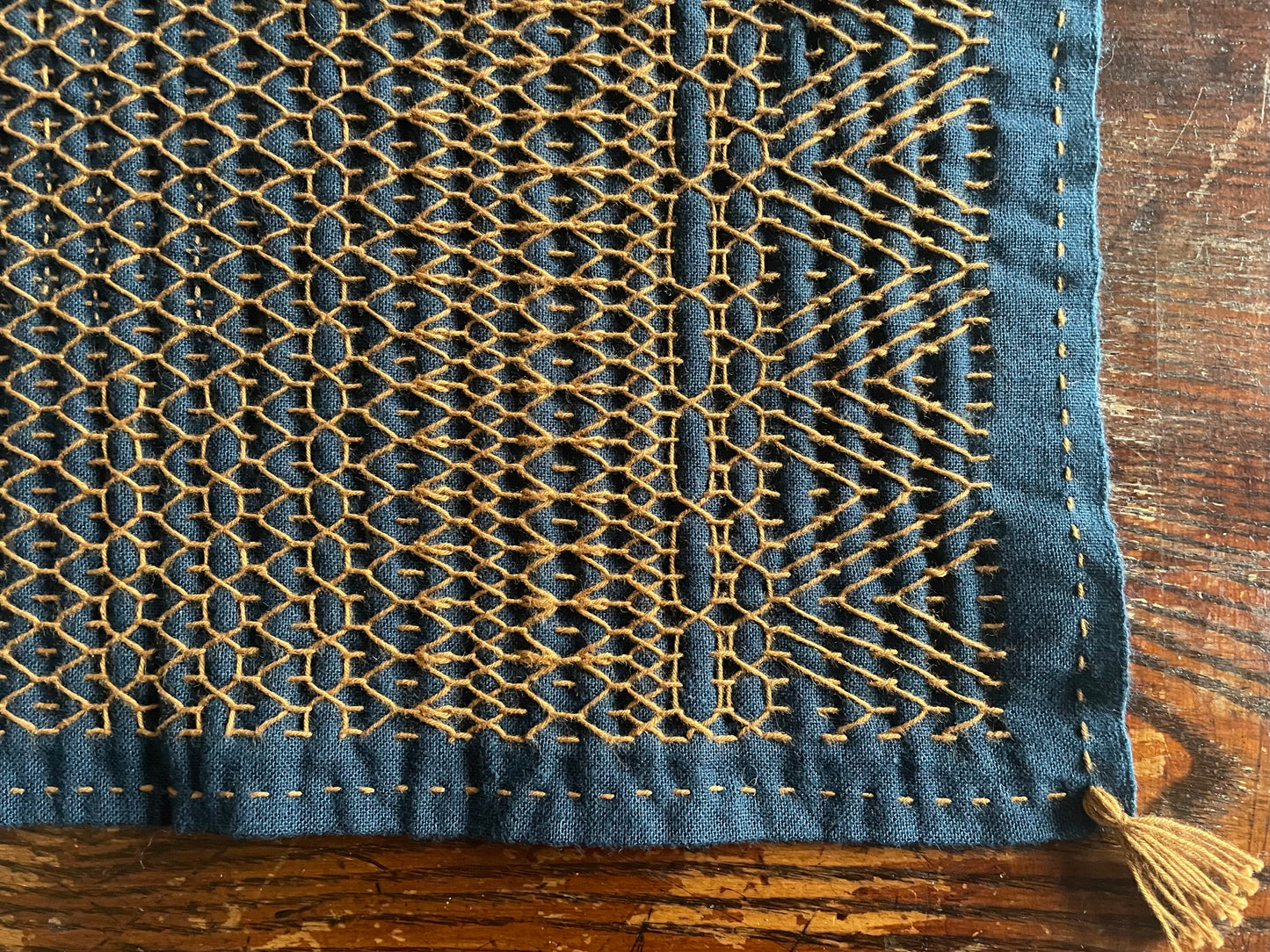 Kazue’s favorite brown thread from Hida Sashiko