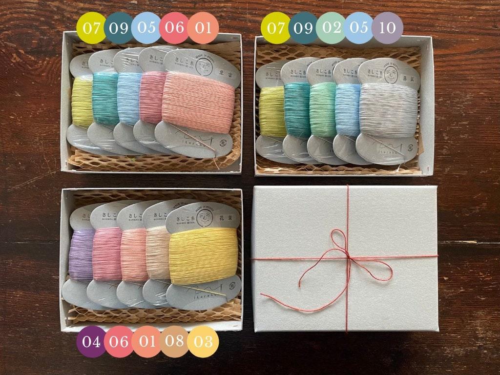 SASHIKO THREAD, Japan colors / 10 colors inspired by Japanese nature and culture. Perfect gift manufactured and dyed in Kyoto, Japan. - SASHIKO.LAB