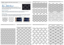 Load image into Gallery viewer, Instant Download SASHIKO Pattern(PDF) | Seigaiha - SASHIKO.LAB
